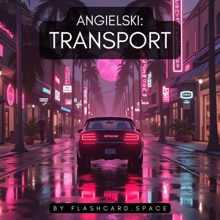 Okładka zestawu fiszek 'Angielski: transport'